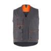 γιλέκο εργασίας σε χρώμα γκρι με πορτοκαλί