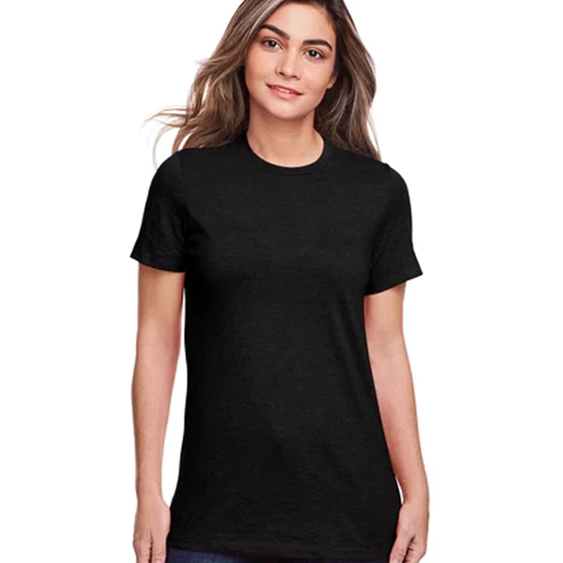 γυναικείο μπλουζάκι σε χρώμα μαύρο μπροστά όψη