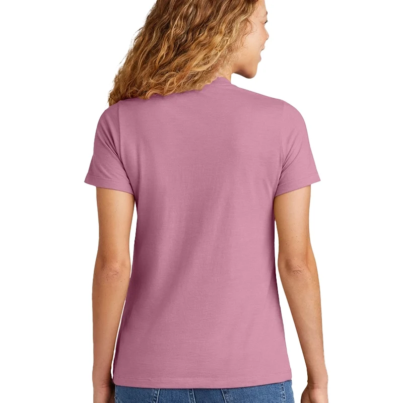 κοντομάνικο μπλουζάκι γυναικείο σε χρώμα plummrose πίσω όψη