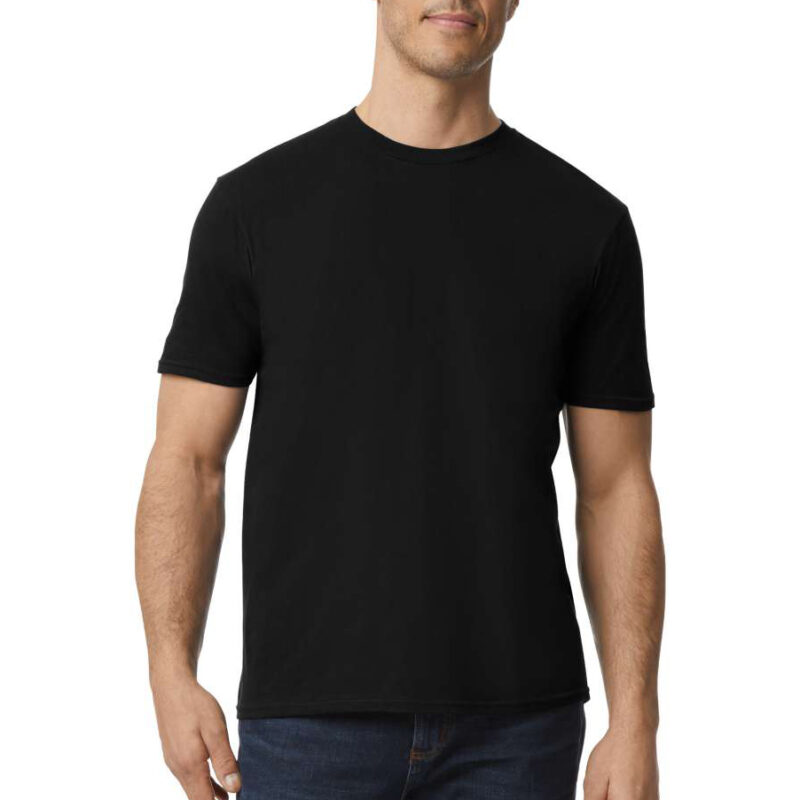 unisex κοντομάνικο μπλουζάκι σε χρώμα μαύρο