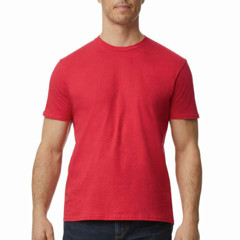 unisex κοντομάνικο μπλουζάκι σε χρώμα κόκκινο