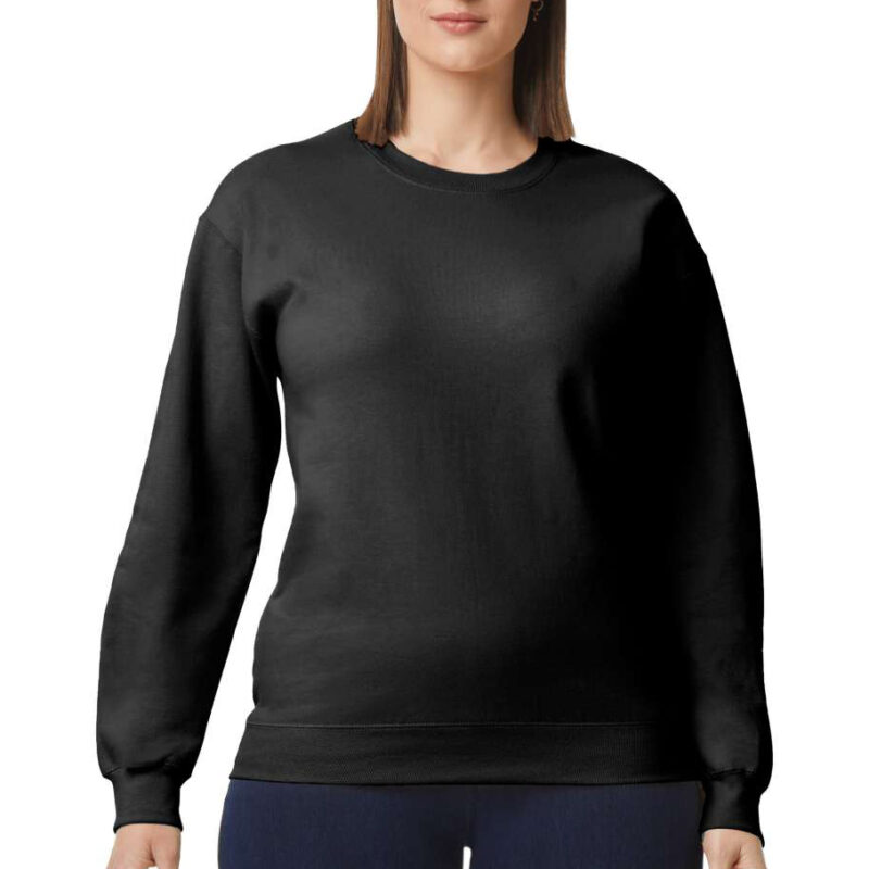 unisex φούτερ σε χρώμα μαύρο