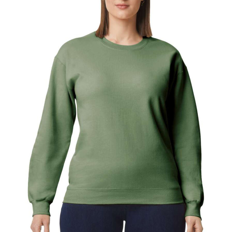 unisex φούτερ σε χρώμα military green