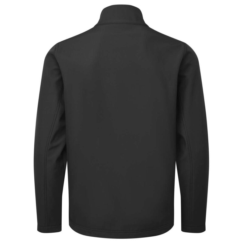 softshell ανδρικό αντιανεμικό μπουφάν πίσω όψη σε χρώμα μαύρο