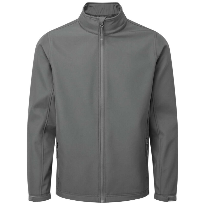 softshell ανδρικό αντιανεμικό μπουφάν μπροστά όψη σε χρώμα σκούρο γκρι