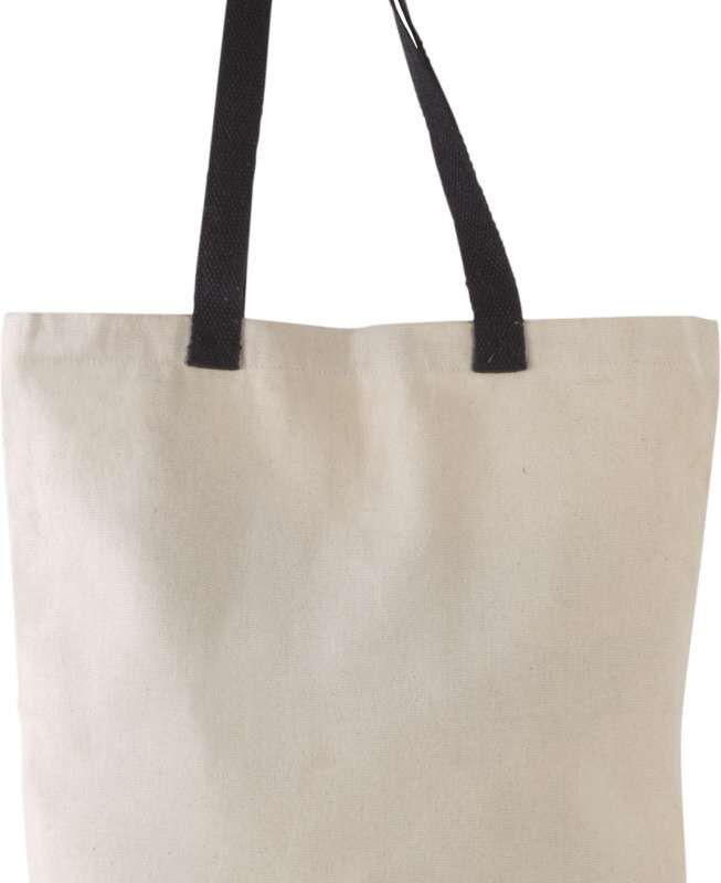 βαμβακερή τσάντα σε χρώμα natural black