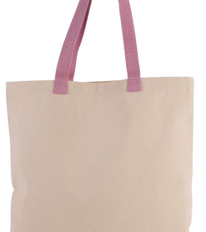 βαμβακερή τσάντα σε χρώμα natural dark pink
