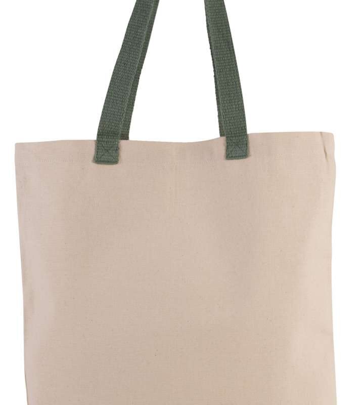 βαμβακερή τσάντα σε χρώμα natural dusty green