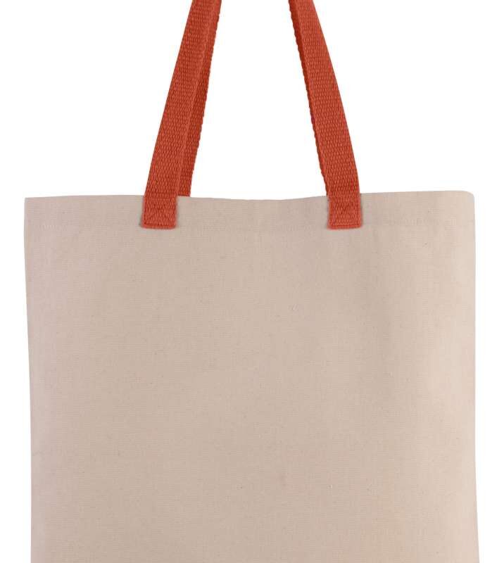 βαμβακερή τσάντα σε χρώμα natural spicy orange